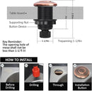 Garbage Disposal Air Switch Kit for SinkTop Waste Disposal with Stainless Steel Oil Rubbed Bronze(ORB) Short Air Button by briidea by CozyNest Decor