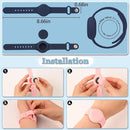 Kids Waterproof Airtag Bracelet Compatible with Apple AirTag, Hidden Silicon Protective Case for Air Tag GPS Tracker Holder, Adjustable Anti-Lost Watch Band for Toddler Child (Navy) by TinyTreasures Baby Boutique