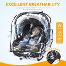 Car Seat Rain Cover Universal, Food Grade EVA, Waterproof Weather Shield for Infant Car Seat with Storage Bag, Baby Car Seat Stroller Rain Cover Features Side Ventilation, Quick-Access Roll-Up Door by TinyTreasures Baby Boutique