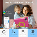 Kids Tablet with Strap, Android 14 Tablet for Kids 10 inch, Toddler Tablets Octa-Core 64GB 1TB Expandable, Children's Tablets with Case, Bluetooth WiFi Parental Control Dual by TinyTreasures Baby Boutique