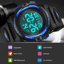 Kids Watch,Boys Watch for 3-15 Year Old Boys,Digital Sport Outdoor Multifunctional Chronograph LED 50 M Waterproof Alarm Calendar Analog Watch for Children with Silicone Band,Kids Gift by TinyTreasures Baby Boutique