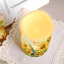 Ystardream Operated Candles with Flickering Flame Flameless Taper Candles Flickering Operated Electric Pillar Candle LED Candle for Indoor Outdoor Home Decor Hummingbird Sunflower by GreenHaven Gardens