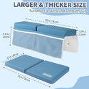 URMYWO Bath Kneeler and Elbow Rest Pad Set - 1.5" Thick Baby Bath Kneeler Pads with Toys Organizer, Anti-Slip Cozy Knee & Arm Support Bathtub Mat, Quick Dry Kneeling Pad for Baby Bath Time by TinyTreasures Baby Boutique