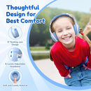 EarFun K2 Kids Bluetooth Headphones, Kids Headphones with Volume Limited, 40H Playtime, Built-in Mic, Stereo Sound, Foldable Over-Ear Headphone for School/Travel/iPad/Tablet, Sky Blue by TinyTreasures Baby Boutique
