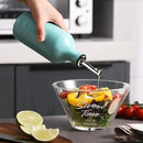 Sweejar Ceramic Olive Oil Dispenser Bottle, Opaque Oil Cruet Protects Oil to Reduce Oxidation, Suitable for Storage Oil, Vinegar, Coffee Syrups & Other Liquids, Pack of 1, 15.5 Fl Oz (Turquoise) by CozyNest Decor