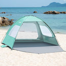 OutdoorMaster Beach Tent for 3/4 Person - Easy Setup Sun Shade Shelter, Portable Beach Shade Sun Canopy with UPF 50+ UV Protection, Removable Skylight Family Size by TinyTreasures Baby Boutique