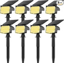 Solar Spot Lights Outdoor, 92 LEDs Landscape Lighting with 3 Lighting Modes and Auto On/Off, IP67 Waterproof Spotlights, Outdoor Solar Lights for Yard Garden, 8 Pack (Warm White) by GreenHaven Gardens