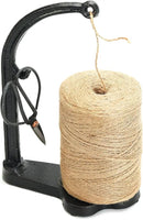 Sungmor Cast Iron Garden Twine Holder Set - 1300ft. Natural Jute Twine String & Rope Rack & Scissors - Decorative & Practical Home Arts Crafts Tools for Picture Display Gift Wrapping Packing Gardening by GreenHaven Gardens