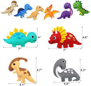 CiyvoLyeen Dinosaur Sewing Craft Kit DIY Kids Craft and Sew Set for Girls and Boys Educational Beginners Sewing Stuffed Animal Felt Plush Ornaments Set of 14 Sewing Kits for Kids Age 8 9 10 11 12 by TinyTreasures Baby Boutique