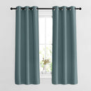 NICETOWN Blackout Greyish Blue Curtains 2 Panels Set - Grommet Room Darkening Thermal Curtains Light Blocking Window Treatments Sound Reducing Drapes for Bedroom/Kids Room, W37 x L63 by TinyTreasures Baby Boutique