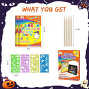 ZMLM Scratch Paper Art-Crafts Gift: 2 Pack Rainbow Notebooks Supplies Toys for 3 4 5 6 7 8 9 10 Years Old Girls and Boys Kids Halloween Birthday Party Games by TinyTreasures Baby Boutique