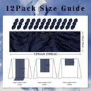 12 Pack Navy Blue Cheesecloth Table Runner 10FT Boho Fabric Rustic Cheese Cloth Table Runner for Wedding Bridal Shower Baby Shower Gauze Sheer Birthday Party Table Decorations 20 x 120 Inch Long by CozyNest Decor