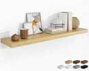 RICHFOCUS 55Inch Floating Shelves for Wall 1 Pack Shelves for Bedroom|Kitchen|Bathroom Wall Mounted Rustic Wood Floating Shelf with Invisible Brackets for Books|Storage|Decor, Oak by CozyNest Decor
