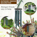 Sympathy Wind Chimes Outdoor Deep Tone,36Inch Melody Wind Chimes Large with 6 Heavy Tubes Tuned Bass Tone,Memorial Windchimes Personalized for Mother Father,Garden Decor Chime,Forest Green by CozyNest Decor