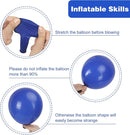 RUBFAC 129pcs Royal Blue Balloons Different Sizes 18 12 10 5 Inch, Blue Balloon Arch Kit Garland for Birthday Party Graduation Baby Shower Baseball Nautical Party Decoration by TinyTreasures Baby Boutique