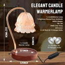 GEEZO Fragrance Candle Warmer Lamp，Electric Candle Warmer with Timer & Dimmer，Mom Christmas Birthday Gifts for Women, House Warming Gifts New Home Bedroom Decor by CozyNest Decor