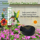 BAYN 36.3” Rain Gauge Outdoor Solar Powered 10 LEDs 7” Tube Garden Hummingbird Metal Decorative Stake with Waterproof Large Glass Tube Rain Guage for Yard, Garden, Patio, Lawn by GreenHaven Gardens