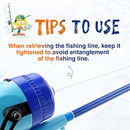 Kids Fishing Pole, Telescopic Fishing Rod, Toddler Collapsible Fishing Rod and Reel Combo with Tackle Box, Fishing Line, Bobber, and Soft Lures for Boy, Girl, Youth, Beginner, Over 4 Years Old by TinyTreasures Baby Boutique