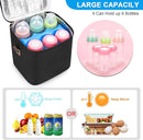 Accmor Breastmilk Cooler Bag with Ice Pack, Baby Bottle Cooler Bags, Insulated Bottle Cooler Tote Bags On The Go, Fits 6 Large 9oz Bottles, for Nursing Mom Daycare Travel, Black by TinyTreasures Baby Boutique