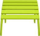 WestinTrends Outdoor Ottoman, Patio Adirondack Ottoman Foot Rest, All Weather Poly Lumber Folding Foot Stool for Adirondack Chair, Widely Used for Outside Porch Pool Lawn Backyard, Lime by CozyNest Decor