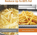 Nuwave Bravo XL Air Fryer Toaster Smart Oven, 12-in-1 Countertop Grill/Griddle Combo, 30-Qt XL Capacity, 50F-500F adjustable in precise 5F increments, Integrated Smart Thermometer, Linear T Technology by CozyNest Decor