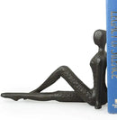 Danya B. ZI11217 Contemporary 2 Piece Ladies Stretching Cast Iron Metal Art Bookend Set by CozyNest Decor