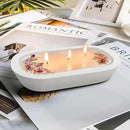 Royxen 8 Pack Wood Dough Bowl, Wooden Dough Bowls Paulownia, Rustic Bowl Vintage, Bowls for Candle (White, 9.5" x 5.5") by CozyNest Decor