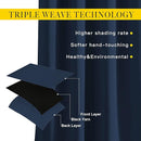 NICETOWN Navy Curtains 96 inches Long, Grommet Thermal Insulated Blackout Curtains Privacy Window Treatments for Boys Room/Living Room, W46 x L96, 2 Panels by TinyTreasures Baby Boutique