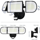 iMaihom 100W Motion Sensor Light Outdoor, 9000LM 6500K LED Security Floodlights, 3 Adjustable Head Motion Detection Light IP65 Waterproof for Yard Garage (Black) by GreenHaven Gardens