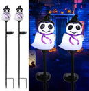 Afirst Halloween Ghosts Pathway Solar Lights Handblown Glass Waterproof Outdoor Halloween Decoration Solar LED Outdoor Décor Front Porch Decor 2 Pack by GreenHaven Gardens