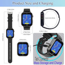 Goodatech Smart Watch for Kids 4-12 Years Boys Girls, 26 Puzzle Games,HD Camera,Video Music Player,Pedometer,Flashlight,Calendar,Alarm Clock,Aluminum Case,Sport Band (Black) by TinyTreasures Baby Boutique