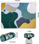 Exclusivo Mezcla Waterproof Picnic Blanket 60x80 Inches Large Multicolor Floral Polyester Sandproof Modern Camping Blanket by TinyTreasures Baby Boutique