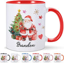 Custom Christmas Coffee Mug Personalized Hot Chocolate Mug for Kids Customized Hot Cocoa Cups with Name 11oz Ceramic Santa Mugs Winter Holiday Xmas Mugs Christmas Gifts for Family Kids Xmas Decor by TinyTreasures Baby Boutique