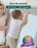 BABELIO Crib Mattress Ultra-Breathable 100% Washable Core Dual Sided Baby Toddler Mattress with Removable Machine-Washable Cover 52" x 28" by TinyTreasures Baby Boutique