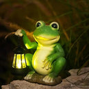 Large Frog Garden Decor for Outside Solar Powered Sculptures for Garden Patio Cute Animal Garden Statues Home Easter Ornaments, Gifts for Mom Grandma by GreenHaven Gardens