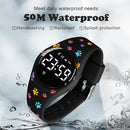 Kids Watches for Girls Boys Digital Sport Watch with Step Counter Pedometer Vibration Alarm Clock, No App Waterproof Fitness Tracker Kids Watch Boys Girls Teens Students Ages 5-16 by TinyTreasures Baby Boutique
