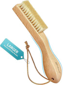 BFWood Laundry Stain Brush, Large Natural Soft Boar Bristles, Removes Tough Stains from Delicate Fabrics Like Knits, Cotton, and Linens, Gentle on Fabrics, No Damage by CozyNest Decor