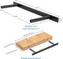 Hidden Shelf Brackets ， Floating Shelf Bracket (22 inch +Ease Kit （New）) by CozyNest Decor