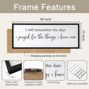 I Still Remember the Days I Prayed for the Things I Have Now quote Sign Framed Wall Art, 40''×15'' Rustic Horizontal Plaque,I Still Remember the Days Wood Sign Wall Decor by CozyNest Decor