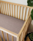 Bassinet Sheet for Baby Boy and Girl, Fitted Sheets for Rectangle, Oval, Hourglass Bassinet Mattress, Muslin Moses Basket Sheets with Neutral Style (Vintage Taupe) by TinyTreasures Baby Boutique