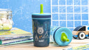 Zak Designs Campout and Camping Kelso Tumbler Set, Leak-Proof Screw-On Lid with Straw, Bundle for Kids Includes Plastic and Stainless Steel Cups with Bonus Sipper, 3pc Set, Non-BPA,15 fl oz by TinyTreasures Baby Boutique