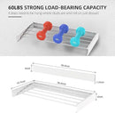 Laundry Drying Rack Collapsible, Wall Mounted Clothes Drying Rack, Space Saving Drying Rack for Laundry, 40" Wide, 16.5 Linear Ft, 5 Aluminum Rods, 60 lb Capacity (White 40") by CozyNest Decor