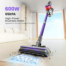 Cordless Vacuum Cleaner,600W 65KPA Dual Motor Vacuum for Home with AI Auto Suction,70Min Runtime,Stick Vacuums with Self-Standing Design,LED Headlights for Carpet,Hardwood Floors,Pet Hair,Tile by CozyNest Decor