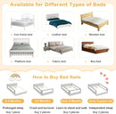 BABY JOY Bed Rail for Toddlers, 47''Long, Height Adjustable & Foldable Baby Bed Rail Guard w/Storage Pocket & Double Safety Child Lock for Kids Twin Double Full Size Queen King Mattress (Grey) by TinyTreasures Baby Boutique