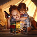 Rolife DIY Miniature Cafe House Kit for Adults to Build, Tiny House Making Kit with Furniture, Halloween/Christmas Decorations/Gifts by TinyTreasures Baby Boutique