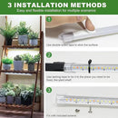 Grow Lights for Indoor Plants, 16 in Full Spectrum Plant Grow Light Strips with Upgrade Timer 6 12 16 Hrs, 5 Dimmable Levels, 120 LEDs Sunlight Plant Lamp for Indoor Greenhouse, Seedlings by GreenHaven Gardens