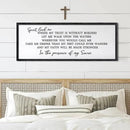 Spirit Lead Me Wall Art Decor 24×10 Inch Christian Scripture Office Inspirational Lyrics Ready to Hang Wooden Framed Sign (Black) by CozyNest Decor