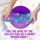 GirlZone Egg Surprise Galaxy Slime Kit for Girls, 39 Pieces to Make Glow in The Dark Slime, DIY Slime with Glitter, Fun Slime Kits for Girls 10-12 by TinyTreasures Baby Boutique