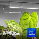 Barrina Grow Lights for Indoor Plants, 5000K White Full Spectrum Led Grow Light, 1ft Plant Grow Light, LED Grow Light, T5 Grow Light Strip, Plug and Play, 8-Pack by GreenHaven Gardens