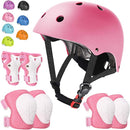 Kids Bike Helmet Set Adjustable Helmet for Ages 3-15 Kids Toddler Boys Girls Youth, Multi-Sport Bicycle Skateboarding Football Rollerskating Scooter Rollerblade Balance Bike Helmets by TinyTreasures Baby Boutique